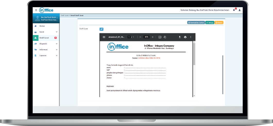 Proses Pembuatan Draf Surat